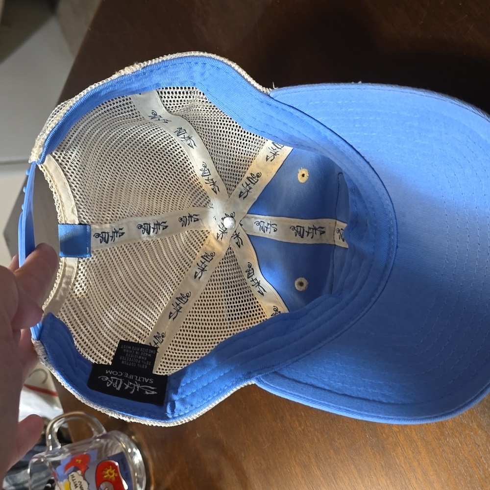 Salt life light blue‎ Snapback hat  NWT - Picture 6 of 9